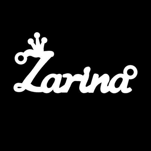 Серебряное колье с именем Zarina / цепочка с именем Zarina / серебряная подвеска с именем Zarina VL-4/492кл фото
