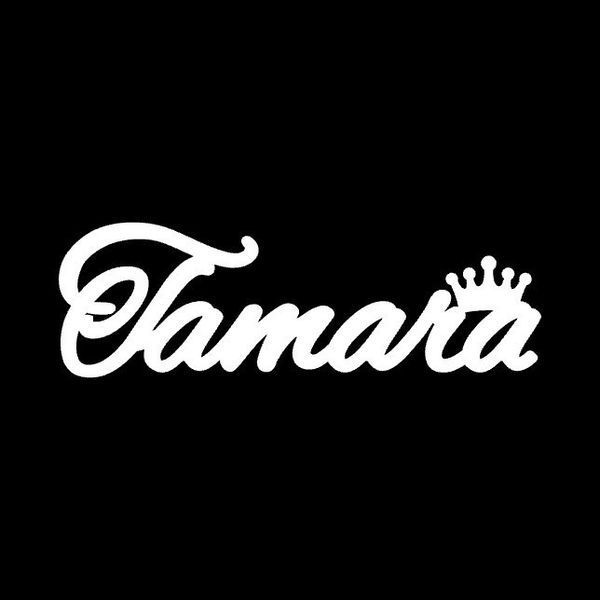 Серебряное колье с именем Tamara / цепочка с именем Tamara / серебряная подвеска с именем Tamara VL-4/450 фото