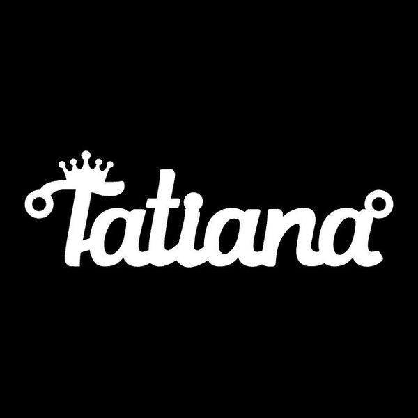 Срібне кольє з ім'ям Tatiana, ланцюжок з ім'ям Tatiana, срібна підвіска з ім'ям Tatiana VL-4/454 фото
