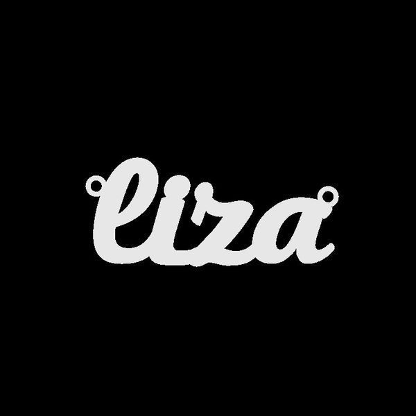 Серебряное колье с именем Liza VL-68 фото