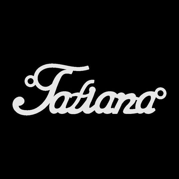Срібне кольє з ім'ям Tatiana, ланцюжок з ім'ям Tatiana, срібна підвіска з ім'ям Tatiana VL-4/454 фото