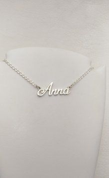 Срібне іменна кольє "Анна" 910-000 910-000 фото