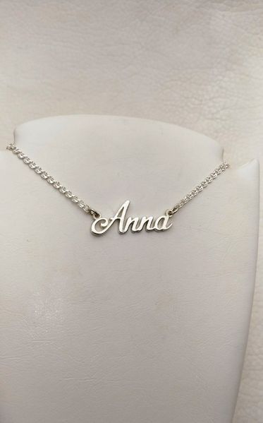 Серебряное именное колье Анна 910-000 910-000 фото