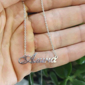 Серебряное колье с именем Алина / цепочка с именем Алина / серебряная подвеска с именем Алина VL-4/184 4/25кл фото