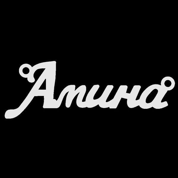 Срібне кольє з ім'ям Аміна / ланцюжок з ім'ям Аміна / срібна підвіска з ім'ям Аміна VL-09123 фото