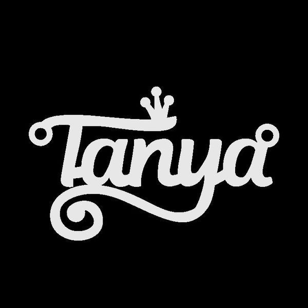 Серебряное колье с именем Tanya / цепочка с именем Tanya / серебряная подвеска с именем Tanya VL-4/452 фото