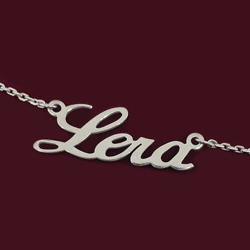 Срібне кольє з ім'ям Lera/ланцюжок з ім'ям Lera/Срібна підвіска з ім'ям Lera VL-70 фото