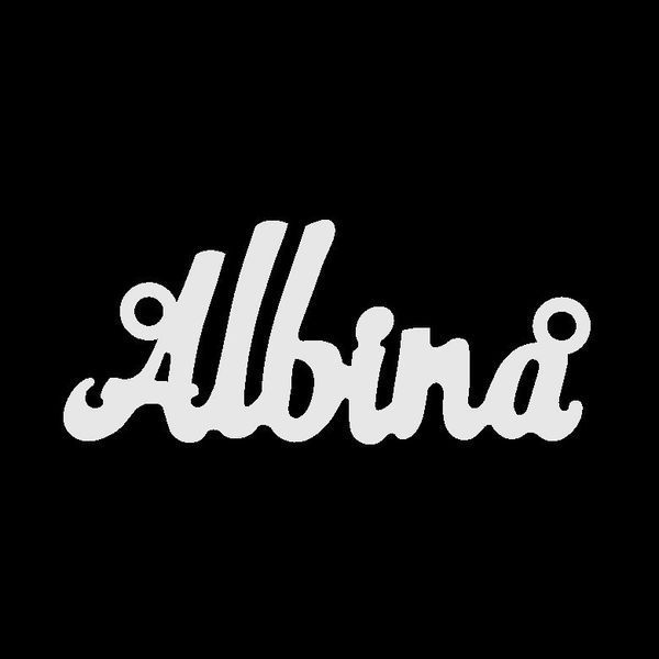 Срібне кольє з ім'ям Albina / ланцюжок з ім'ям Albina / срібна підвіска з ім'ям Albina VL-09125 фото
