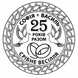 Серебряная Юбилейная медаль Серебряная свадьба 25 лет вместе серебряная монета 925 проба 401 401 фото 4