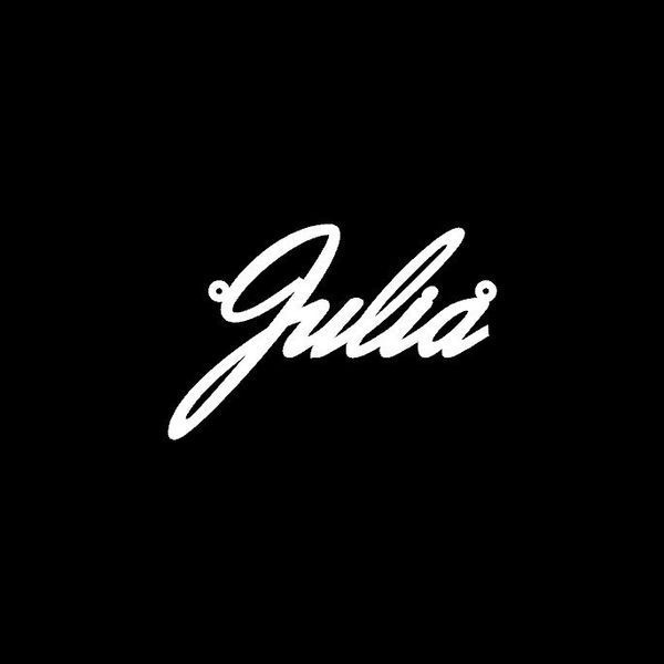 Серебряное колье с именем Julia / цепочка с именем Julia / серебряная подвеска с именем Julia VL-09193 фото