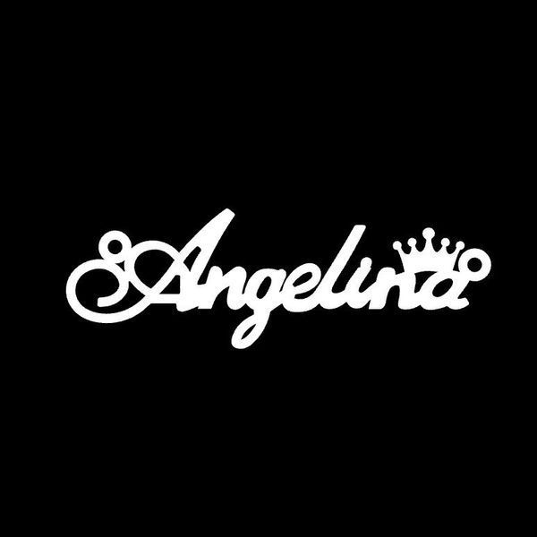 Срібне кольє з ім'ям Angelina ланцюжок з ім'ям Angelina, срібна підвіска з ім'ям Angelina VL-4/100кл фото