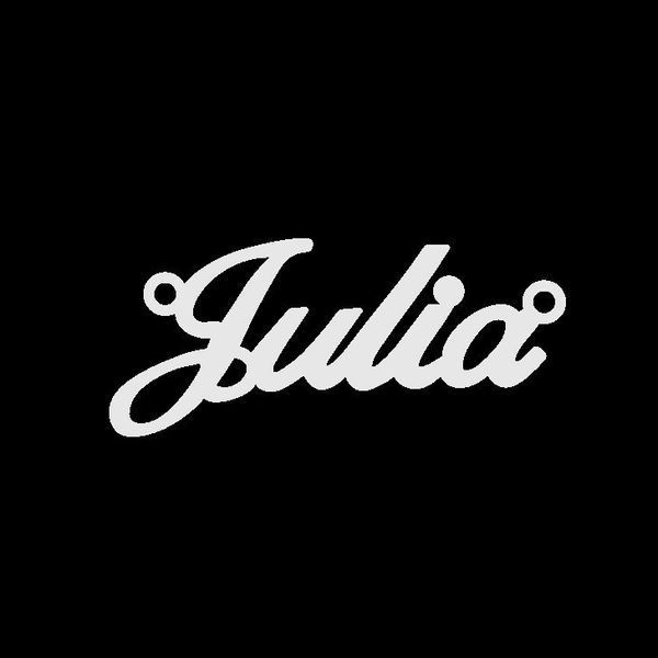 Серебряное колье с именем Julia / цепочка с именем Julia / серебряная подвеска с именем Julia VL-09193 фото
