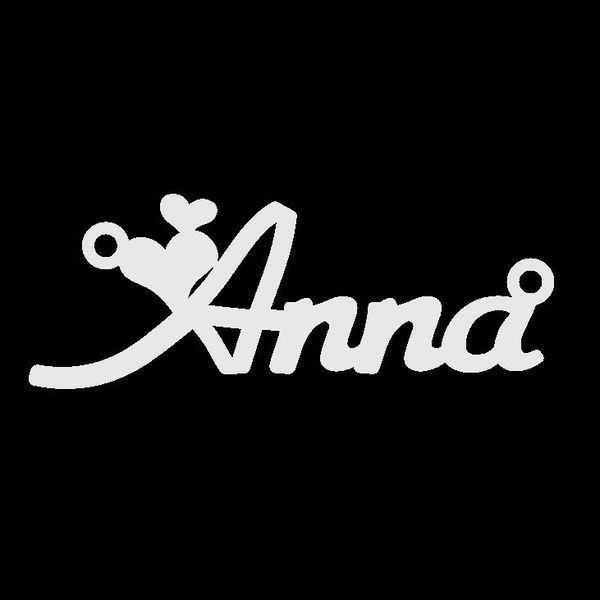 Серебряное колье с именем Anna / цепочка с именем Anna / серебряная подвеска с именем Anna VL-09131 фото