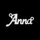 Серебряное колье с именем Anna / цепочка с именем Anna / серебряная подвеска с именем Anna VL-09131 фото 4