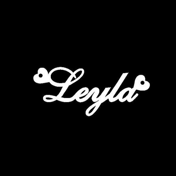 Серебряное колье с именем Leila / цепочка с именем Leila / серебряная подвеска с именем Leila VL-4/215 фото