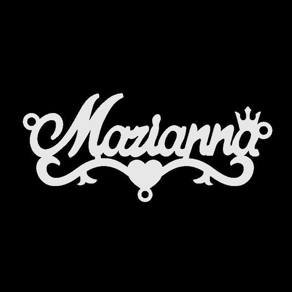 Серебряное колье с именем Marianna / цепочка с именем Marianna / серебряная подвеска с именем Marianna VL-18009 фото