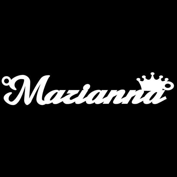 Серебряное колье с именем Marianna / цепочка с именем Marianna / серебряная подвеска с именем Marianna VL-18009 фото
