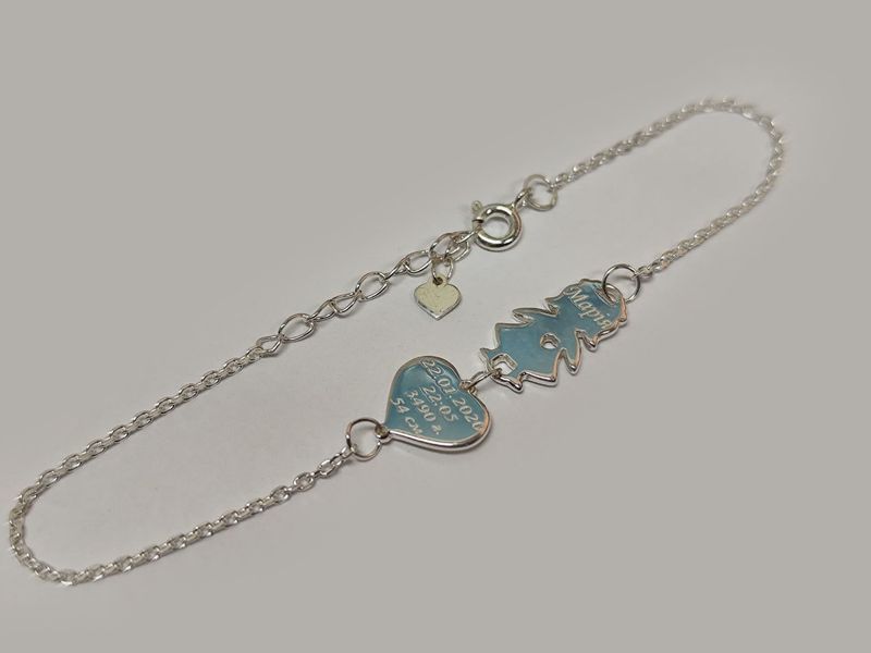 Серебряный браслет Ножки Дети фигурки людей VL500 бр VL500 бр фото