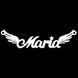 Серебряное колье с именем Maria / цепочка с именем Maria / серебряная подвеска с именем Maria VL-18008 фото 7