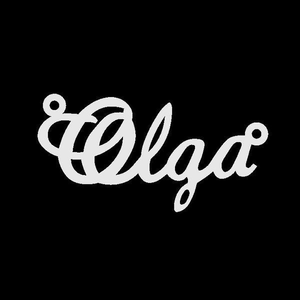 Срібне кольє з ім'ям Olga VL-4/306 фото