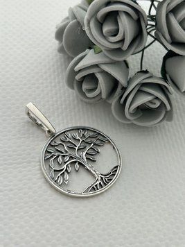Срібний кулон Грошове дерево 1079кул 1079кул фото