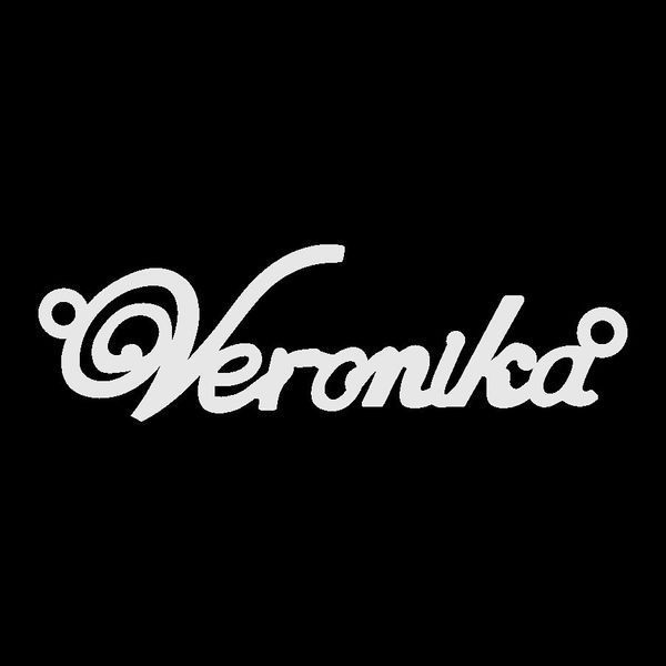 Серебряное колье Veronika / цепочка с именем Veronika / серебряная подвеска с именем Veronika VL-4/474 фото