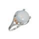 Серебряное кольцо Ирис с золотыми вставками и Лунным Камнем 061к-01 061к-01 фото 1
