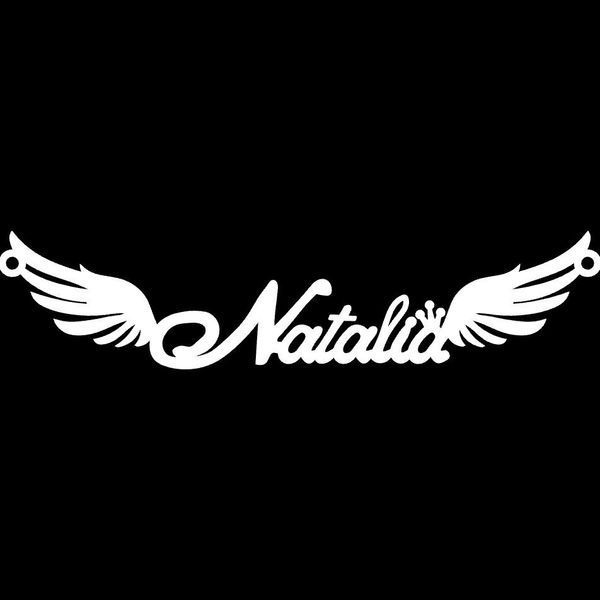 Серебряное колье с именем Natalia / цепочка с именем Natalia / серебряная подвеска с именем Natalia VL-4/283 фото
