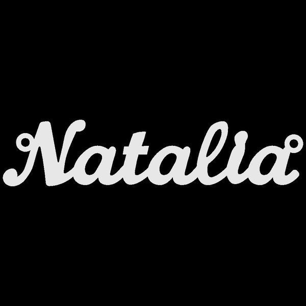 Серебряное колье с именем Natalia / цепочка с именем Natalia / серебряная подвеска с именем Natalia VL-4/283 фото