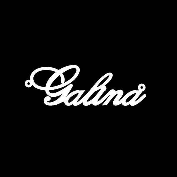 Серебряное колье с именем Galina / цепочка с именем Galina / серебряная подвеска с именем Galina VL-4/158 фото