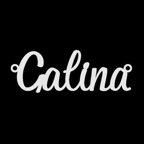 Серебряное колье с именем Galina / цепочка с именем Galina / серебряная подвеска с именем Galina VL-4/158 фото