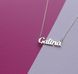 Серебряное колье с именем Galina / цепочка с именем Galina / серебряная подвеска с именем Galina