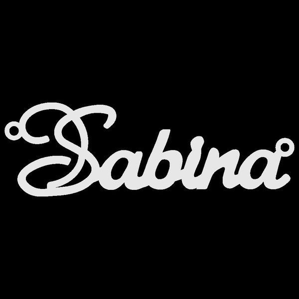 Срібне кольє з ім'ям Sabina / ланцюжок з ім'ям Sabina / срібна підвіска з ім'ям Sabina VL-4/411 фото